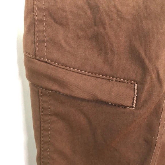 PRANA Women Brown Cropped Pants Size L - Picture 4 of 13